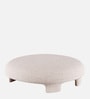 Urban Opulence Velvet Fabric Bench Ottoman In Cream Colour