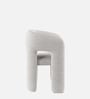 Urban Opulence Boucle Dining Chair In White Colour