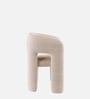 Urban Opulence Boucle Dining Chair In White Colour