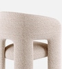 Urban Opulence Boucle Dining Chair In White Colour