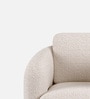 Urban Opulence Velvet Fabric One-Seater Sofa In White Colour