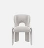Urban Opulence Premium Boucle Dining Chair In Beige Colour