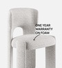 Urban Opulence Premium Boucle Dining Chair In Beige Colour
