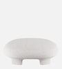 Urban Opulence Velvet Fabric Bench Ottoman In Cream Colour