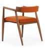 Urbane Chair in Exotic Teak Finish and Caramel Spice