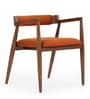 Urbane Chair in Exotic Teak Finish and Caramel Spice