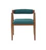 Urbane Chair in Exotic Teak Finish and Ocean Green Urbane Chair in Exotic Teak Finish and Ocean Green