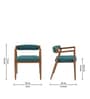 Urbane Chair in Exotic Teak Finish and Ocean Green Urbane Chair in Exotic Teak Finish and Ocean Green