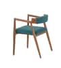 Urbane Chair in Exotic Teak Finish and Ocean Green Urbane Chair in Exotic Teak Finish and Ocean Green