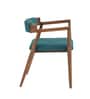 Urbane Chair in Exotic Teak Finish and Ocean Green Urbane Chair in Exotic Teak Finish and Ocean Green