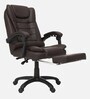 Urbane Leatherette Executive Chair In Brown Colour