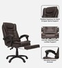 Urbane Leatherette Executive Chair In Brown Colour