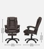 Urbane Leatherette Executive Chair In Brown Colour