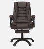 Urbane Leatherette Executive Chair In Brown Colour
