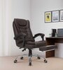 Urbane Pro Leatherette Executive  Chair In Brown Colour