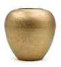 Urn Shape Flower Vase for Home Decor, Iron, Gold-Tone Matte Finish