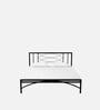 Ursa Metal Queen Size Bed in Black Finish