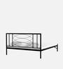 Ursa Metal Queen Size Bed in Black Finish