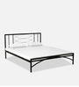 Ursa Metal Queen Size Bed in Black Finish