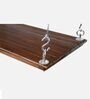 Kamaka Teak Wood Plank Swing in Brown Colour