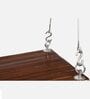 Kamaka Teak Wood Plank Swing in Brown Colour