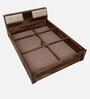 Wedohl Sheesham Wood King Size Bed In Scratch Resistant Rustic Teak Finish With Box Storage