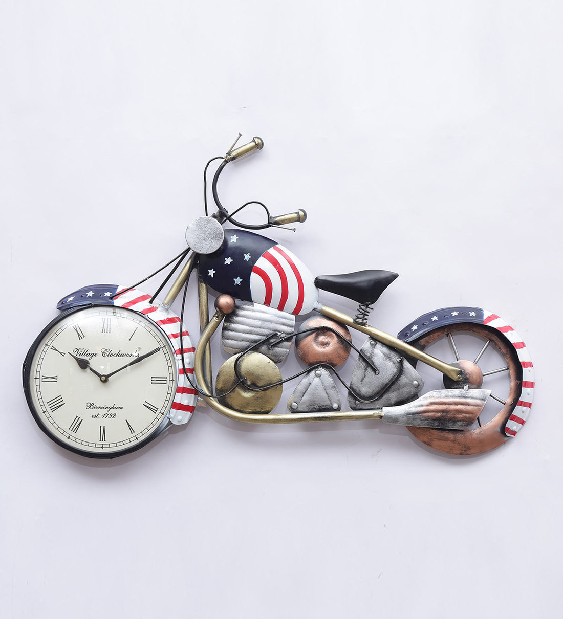 Buy Iron Bike Wall Art In Multicolour By Deco Kraftee at 15 OFF