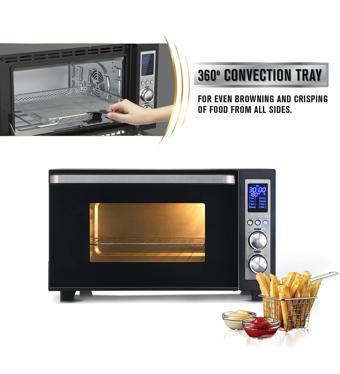 Buy Usha OTG 30 Ltr Digital Turbo Convection Oven Toaster Grill with 8