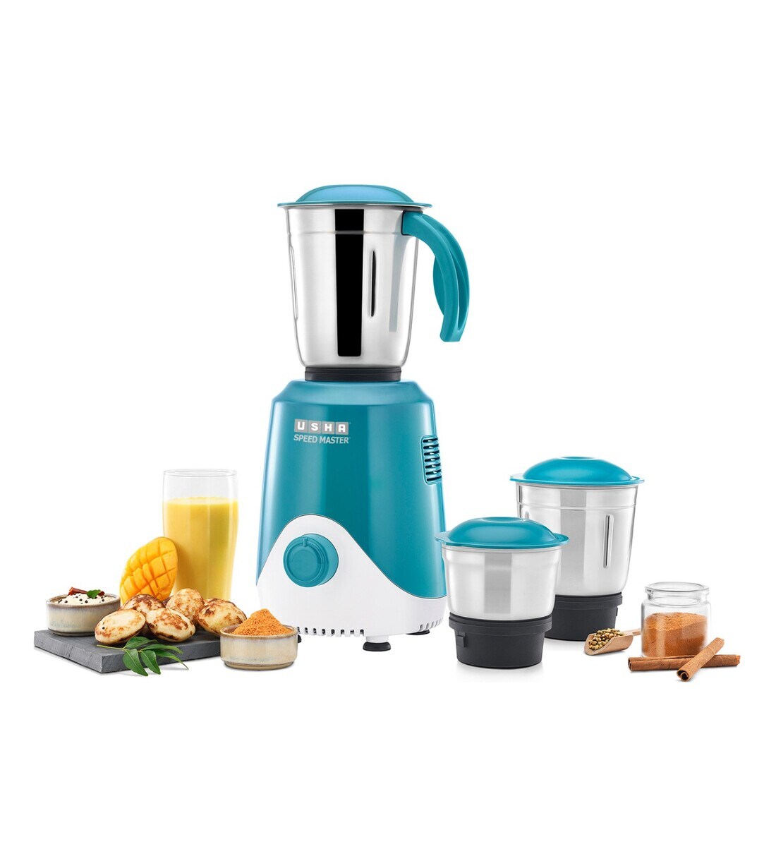 Buy Usha Speedmaster 500W Mixer Grinder with 3 Jars (Sea Green) Online