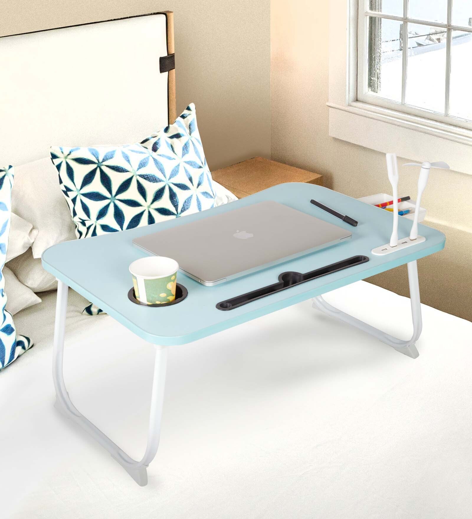 Buy Usb Portable Table in Blue Finish at 55% OFF by Tarkan | Pepperfry