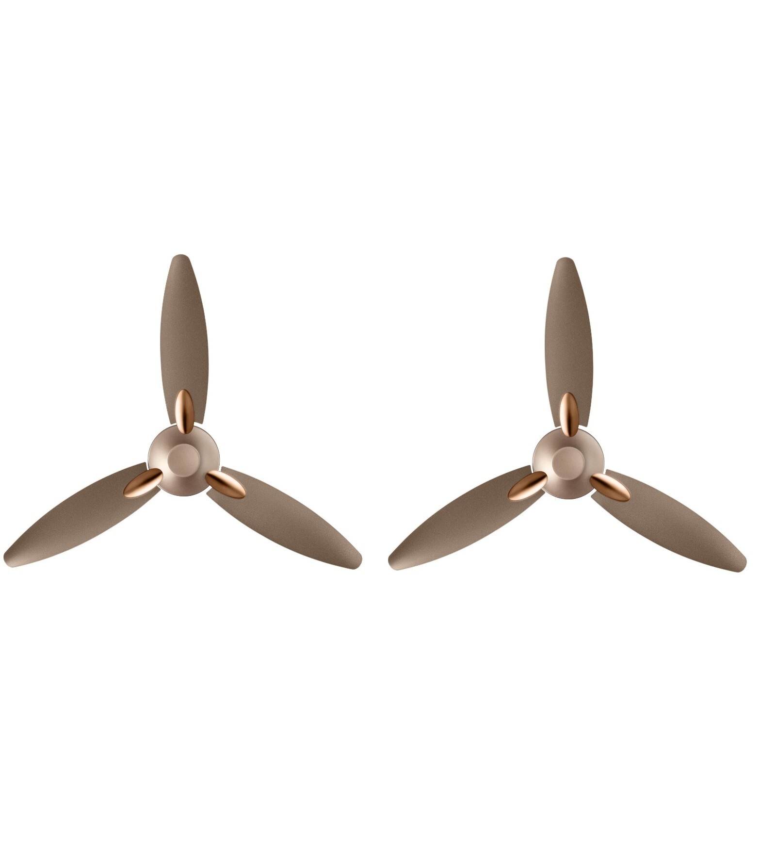 Usha Bloom Daffodil Goodbye Dust Ceiling Fan 1250 Mm (Sparkle Golden & Brown) Set of 2