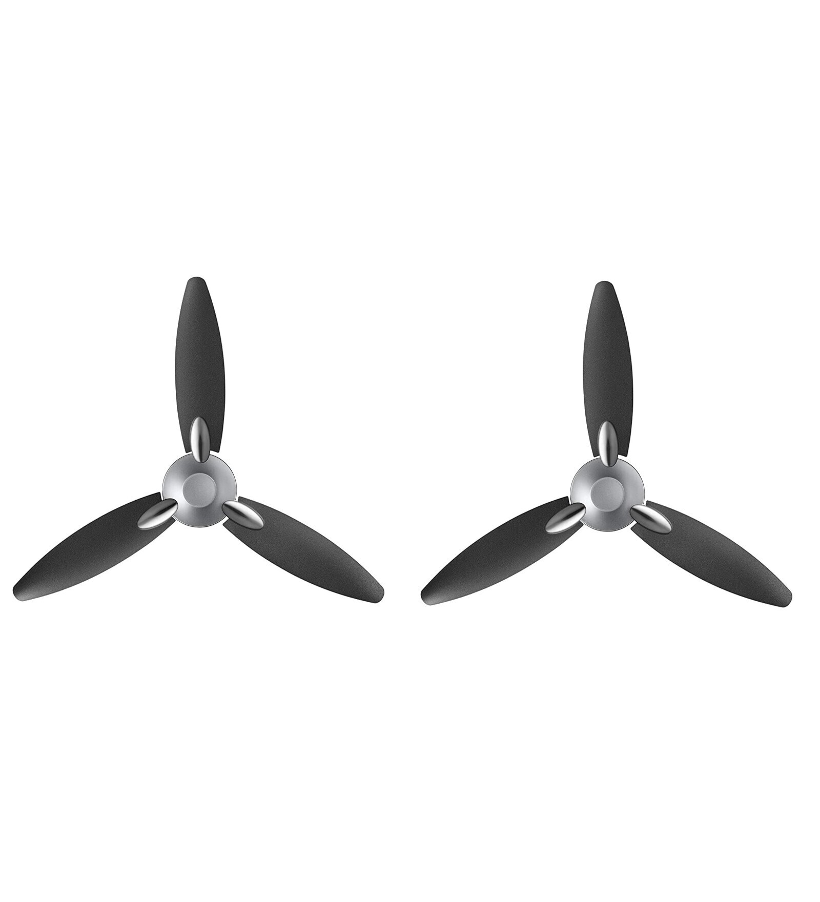 Usha Bloom Daffodil Goodbye Dust Ceiling Fan 1250 Mm (Sparkle Grey & Black) Set of 2