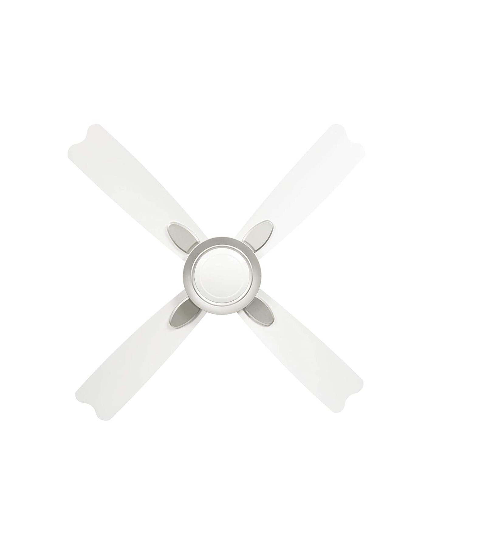 Usha Bloom Dahlia Goodbye Dust 1300 Mm 4 Blade Ceiling Fan (Sparkle White & Silver)