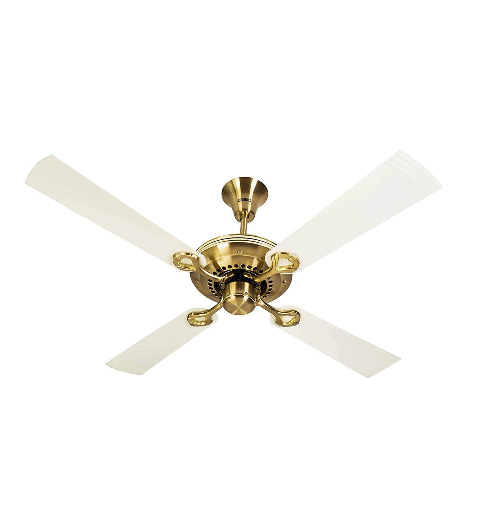 Usha Fontana Lotus 1230 Mm Decorative Ceiling Fan (Gold Ivory)