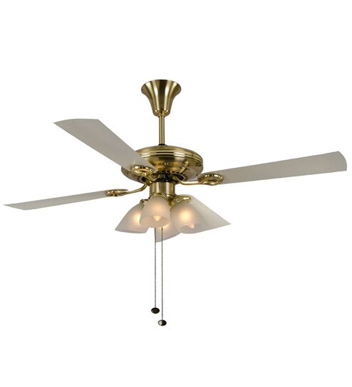 Usha Fontana Lotus Black 4 Blade Metal Premium Ceiling Fan