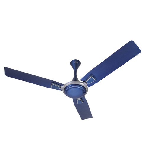 Buy Usha Raphael Azure Blue Metal 3 Blades Ceiling Fan Online