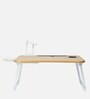 Usb Portable Table in Beige Finish