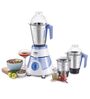 Usha 3563 Imprezza 600W Mixer Grinder with 3Jars (White/Blue)