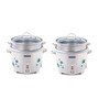 Usha 3718 Steamer 1.8 Litres 700W Automatic Rice Cooker with 2 Bowl in White Colour