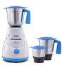 Usha 3753 Smash Pro 500W Mixer Grinder with 3 Jars (White Blue)