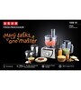 Usha 3810 1000W Food Processor with 13 Accessories & Premium SS Finish (Black & Silver)