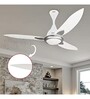 Usha Bloom Bellflower 1300 Mm Goodbye Dust Ceiling Fan (Sparkle White Silver) Set of 2