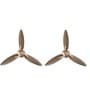 Usha Bloom Daffodil Goodbye Dust Ceiling Fan 1250 Mm (Sparkle Golden & Brown) Set of 2