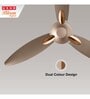 Usha Bloom Daffodil Goodbye Dust Ceiling Fan 1250 Mm (Sparkle Golden & Brown) Set of 2