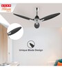 Usha Bloom Daffodil Goodbye Dust Ceiling Fan 1250 Mm (Sparkle Grey & Black) Set of 2
