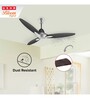Usha Bloom Daffodil Goodbye Dust Ceiling Fan 1250 Mm (Sparkle Grey & Black) Set of 2