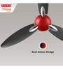 Usha Bloom Daffodil Goodbye Dust Ceiling Fan 1250 Mm (Sparkle Red & Black) Set of 2