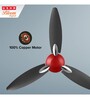 Usha Bloom Daffodil Goodbye Dust Ceiling Fan 1250 Mm (Sparkle Red & Black)
