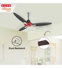 Usha Bloom Daffodil Goodbye Dust Ceiling Fan 1250 Mm (Sparkle Red & Black)