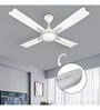 Usha Bloom Dahlia Goodbye Dust 1300 Mm 4 Blade Ceiling Fan (Sparkle White & Silver)